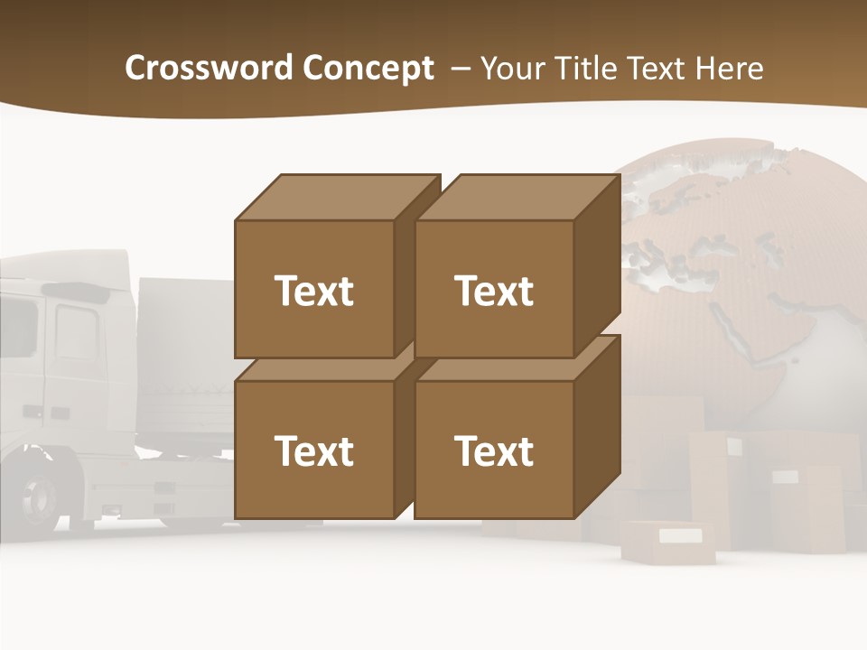 Pile Express Courier PowerPoint Template