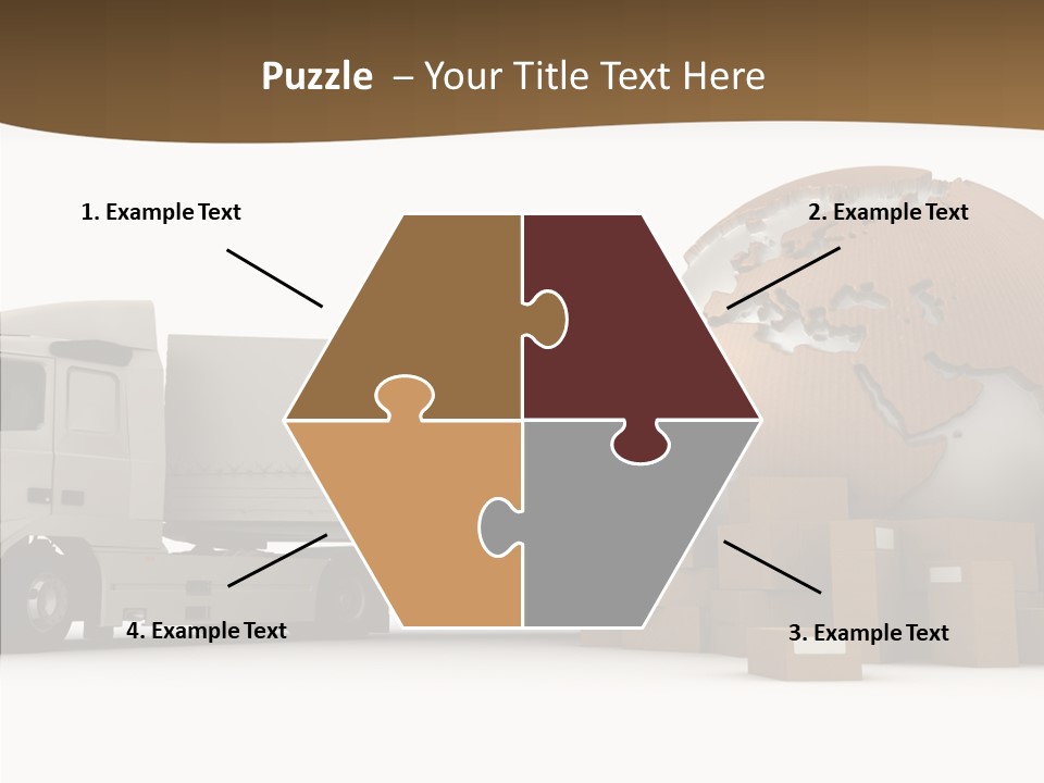 Pile Express Courier PowerPoint Template