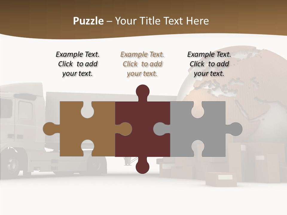 Pile Express Courier PowerPoint Template