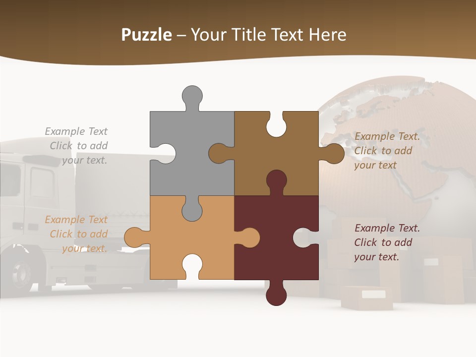 Pile Express Courier PowerPoint Template