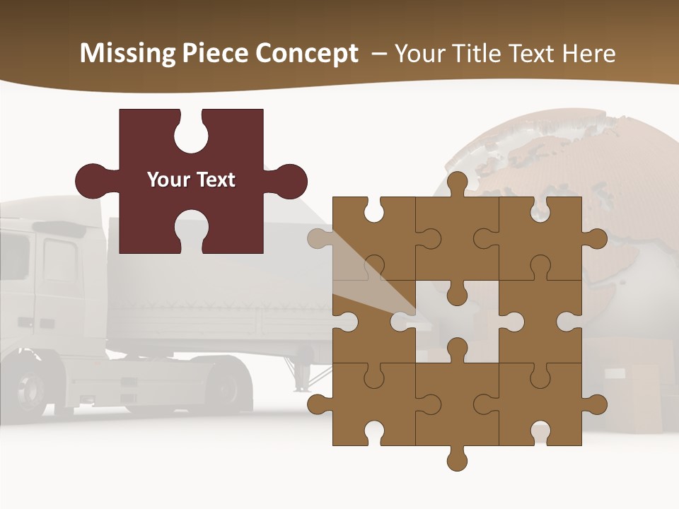 Pile Express Courier PowerPoint Template