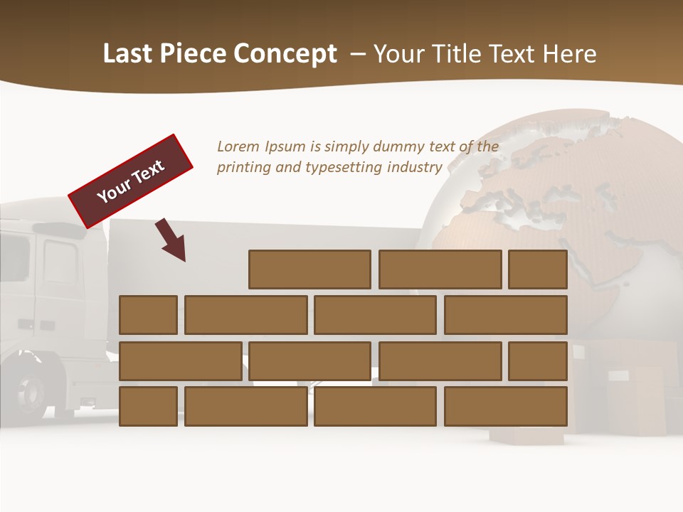 Pile Express Courier PowerPoint Template