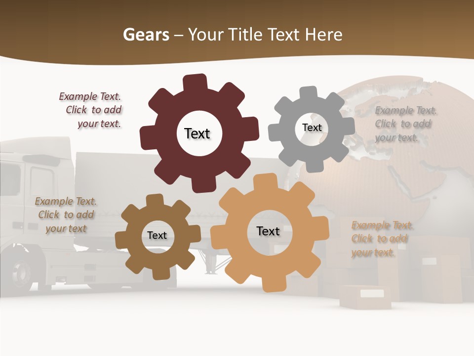 Pile Express Courier PowerPoint Template