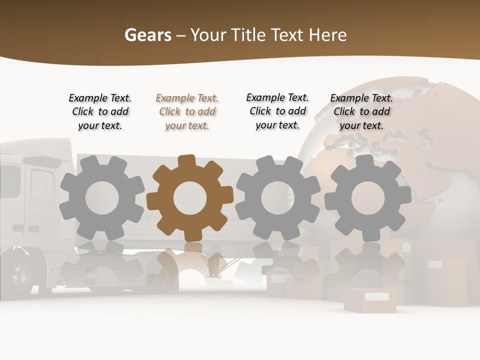 Pile Express Courier PowerPoint Template