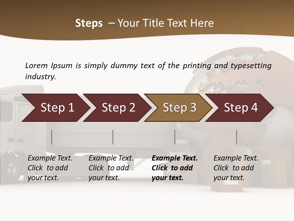 Pile Express Courier PowerPoint Template