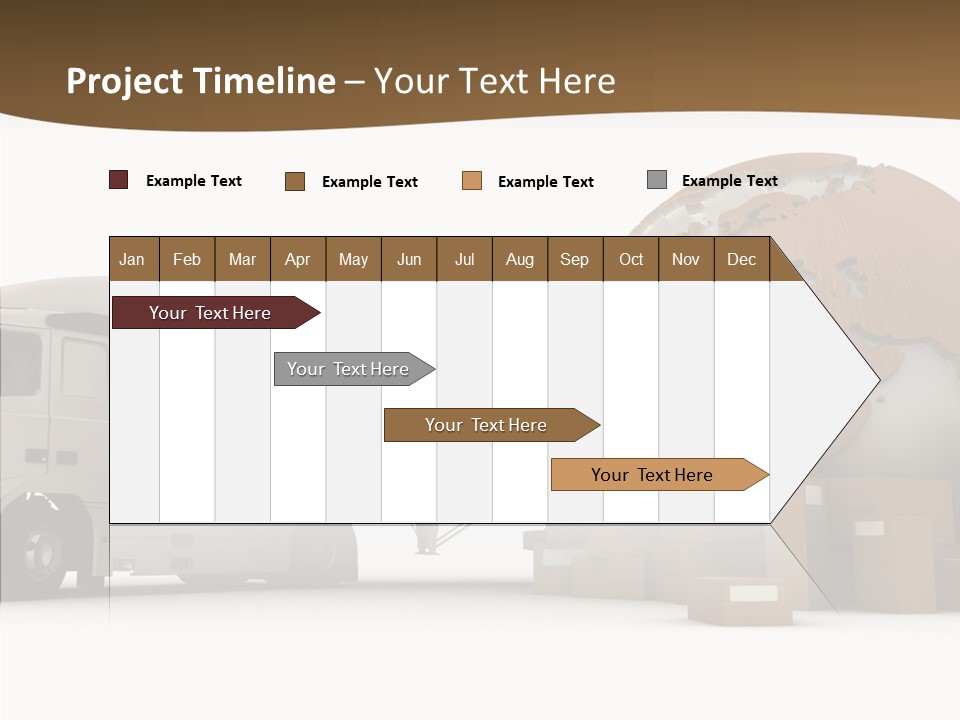 Pile Express Courier PowerPoint Template