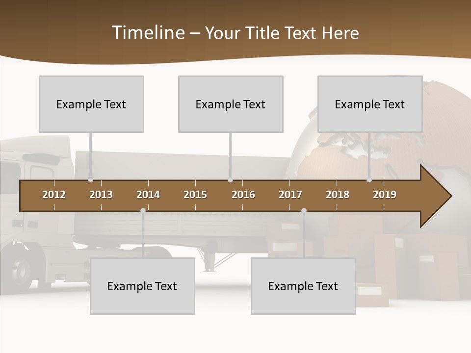 Pile Express Courier PowerPoint Template