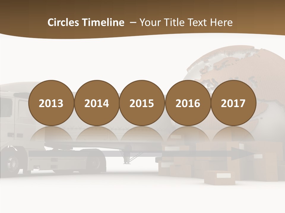 Pile Express Courier PowerPoint Template