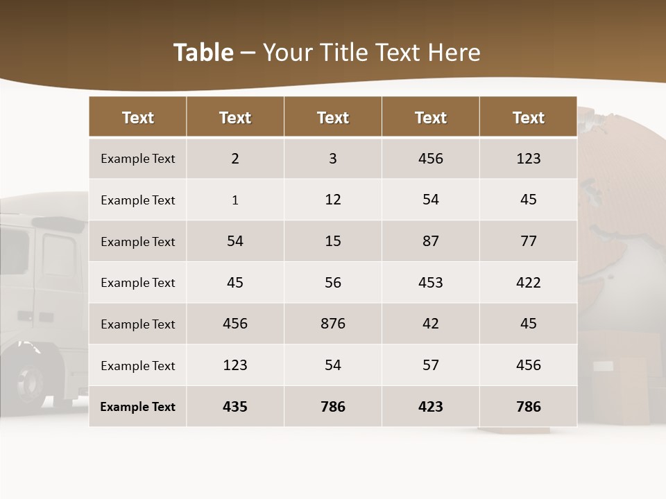 Pile Express Courier PowerPoint Template