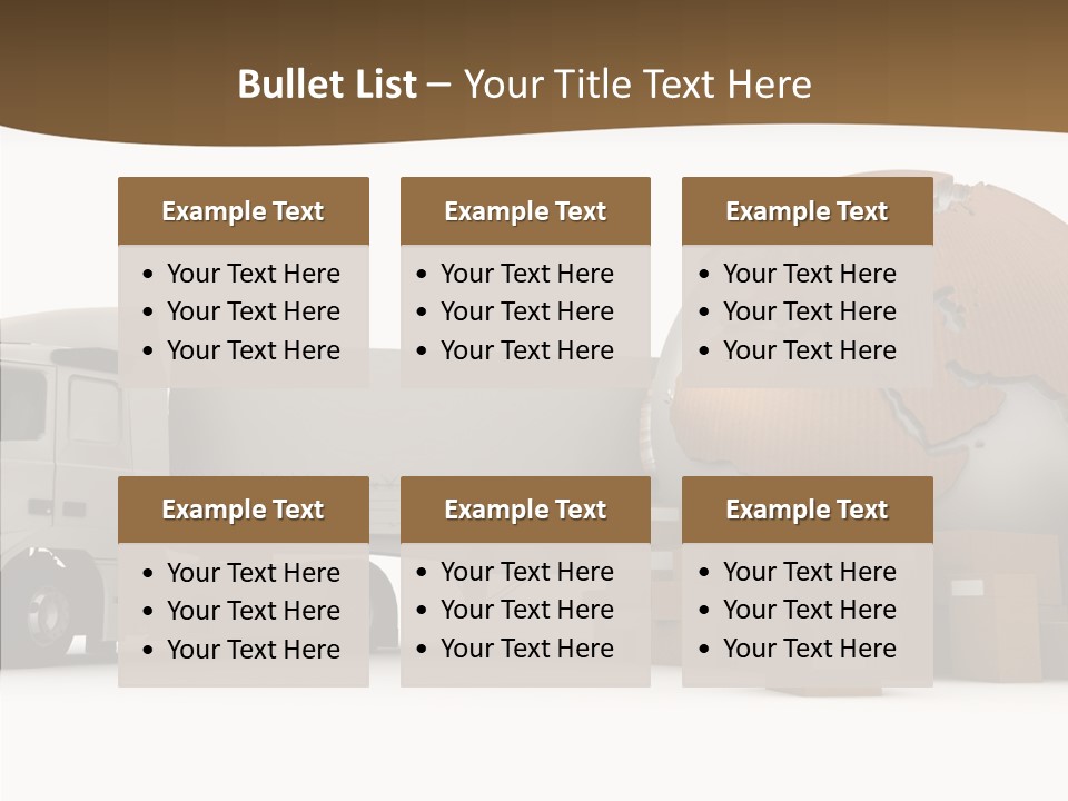 Pile Express Courier PowerPoint Template