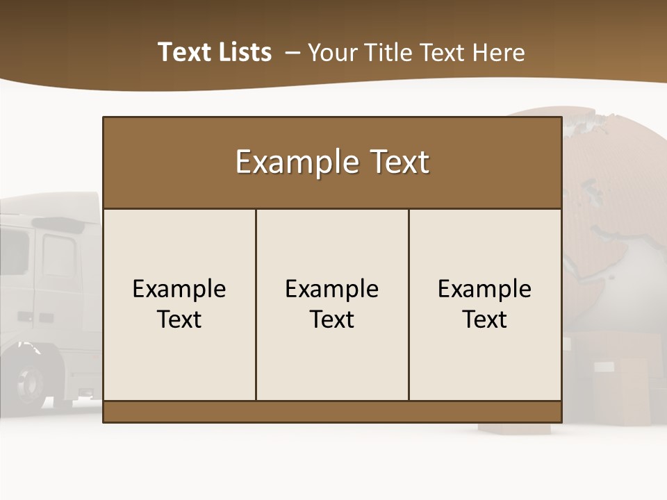 Pile Express Courier PowerPoint Template