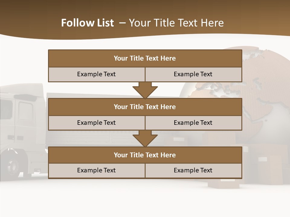 Pile Express Courier PowerPoint Template