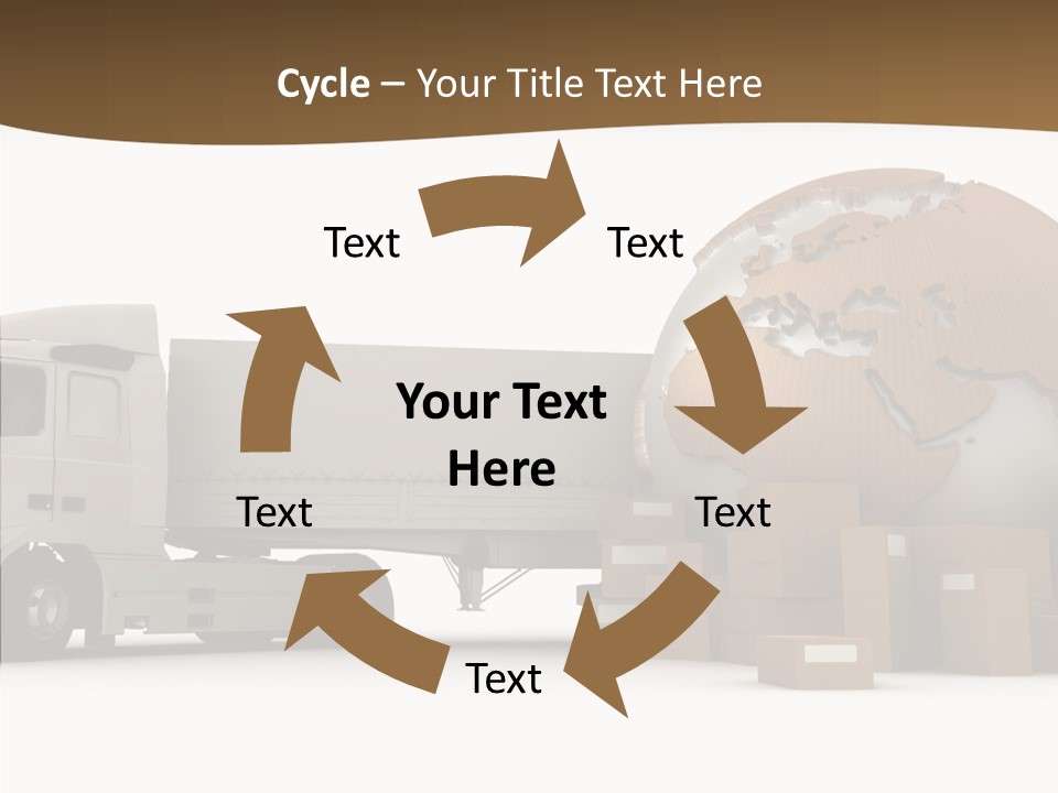 Pile Express Courier PowerPoint Template
