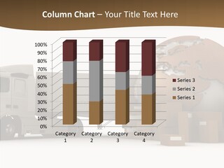 Pile Express Courier PowerPoint Template