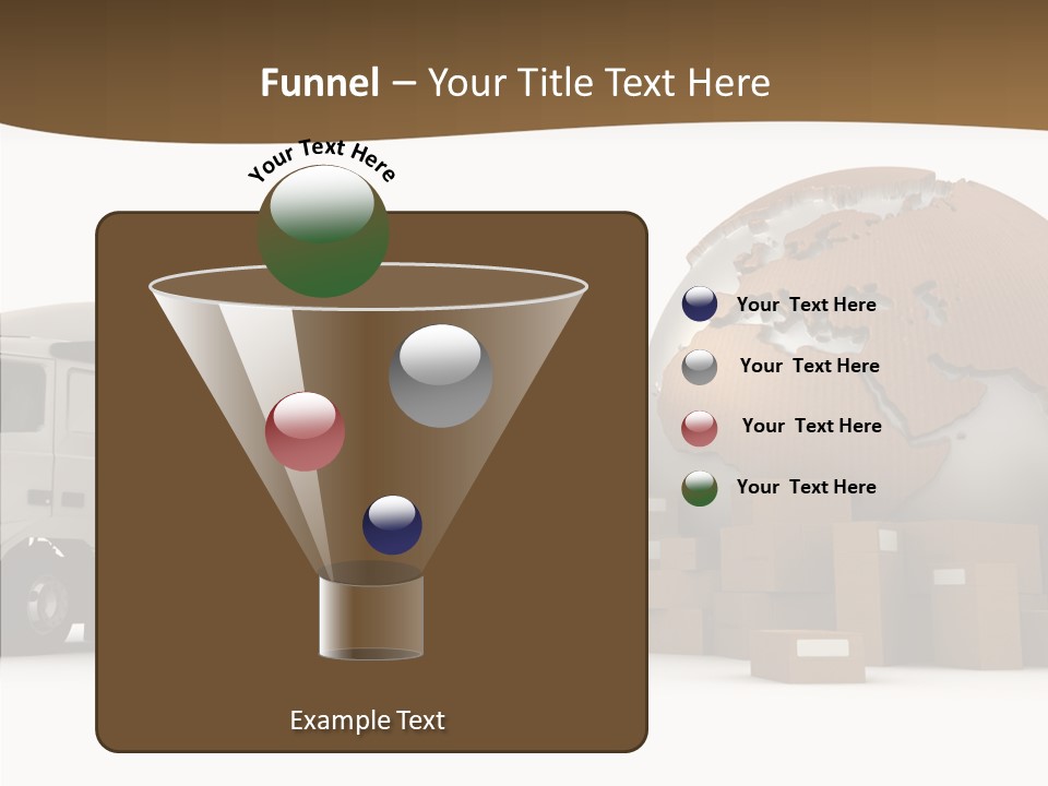 Pile Express Courier PowerPoint Template