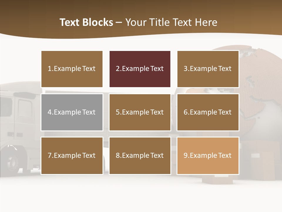 Pile Express Courier PowerPoint Template