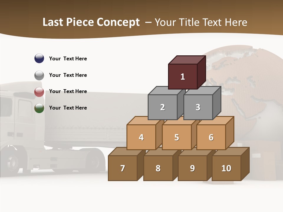 Pile Express Courier PowerPoint Template
