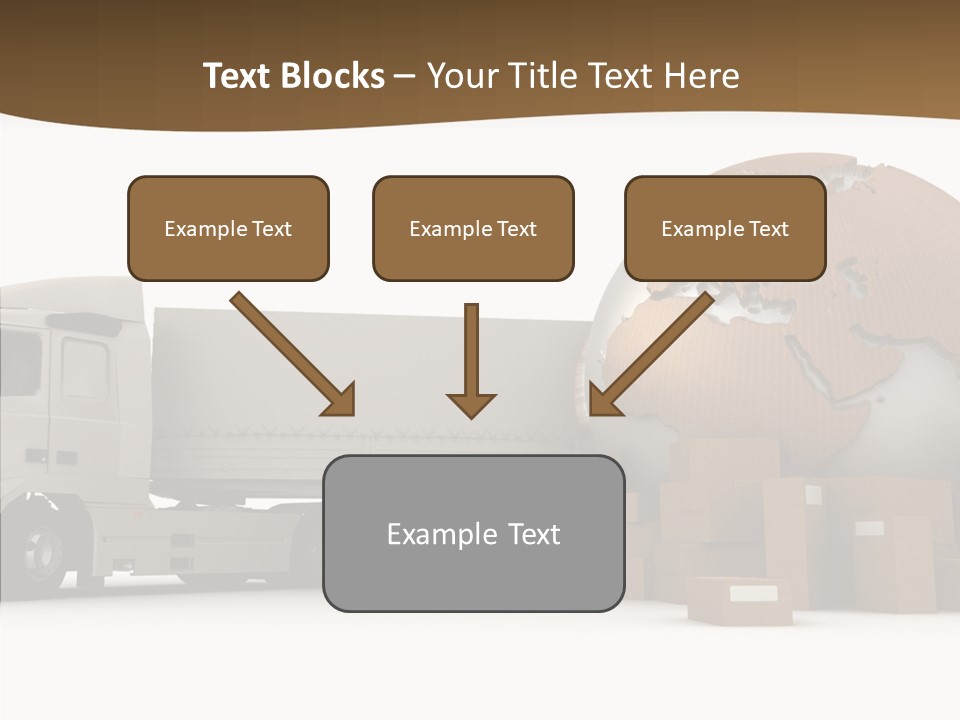 Pile Express Courier PowerPoint Template