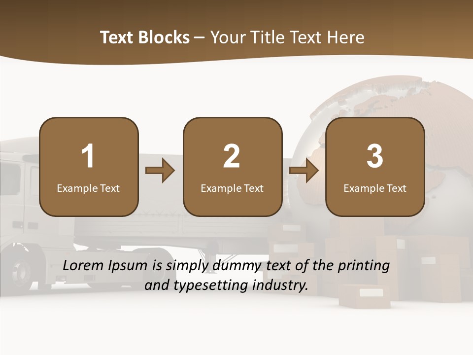Pile Express Courier PowerPoint Template