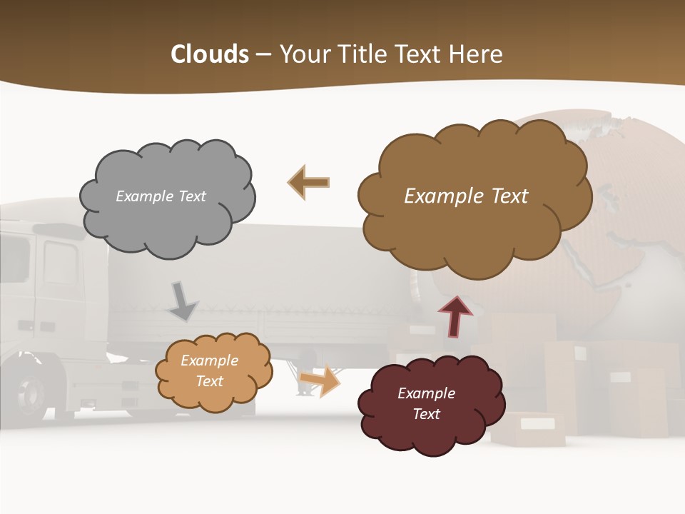 Pile Express Courier PowerPoint Template