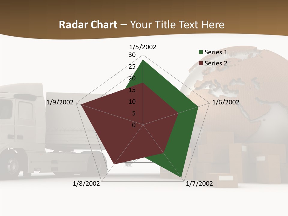 Pile Express Courier PowerPoint Template