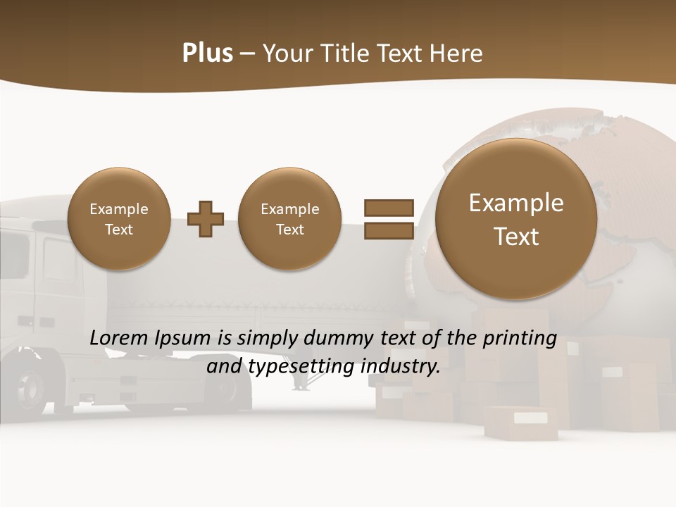 Pile Express Courier PowerPoint Template