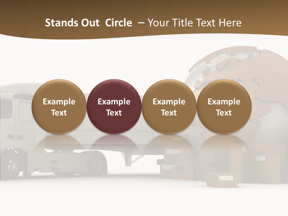 Pile Express Courier PowerPoint Template