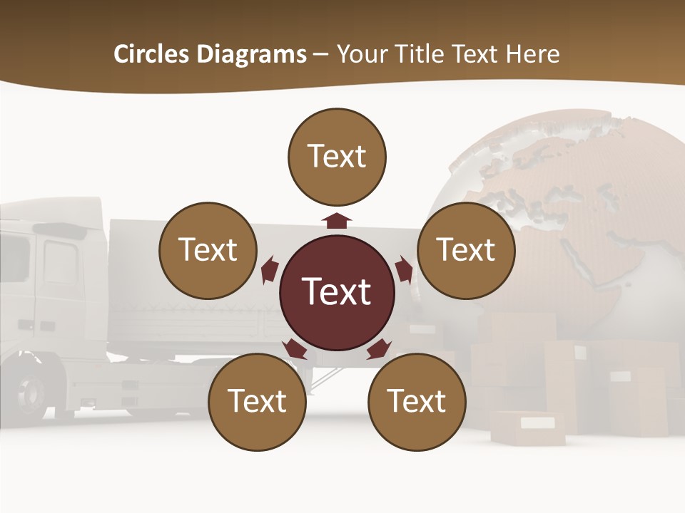 Pile Express Courier PowerPoint Template