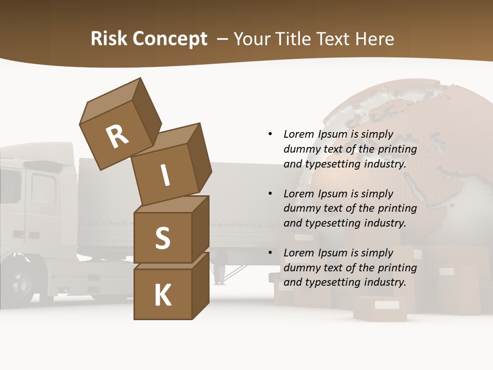 Pile Express Courier PowerPoint Template