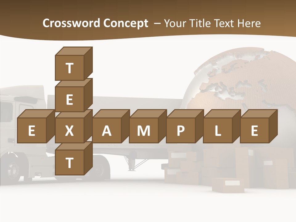 Pile Express Courier PowerPoint Template
