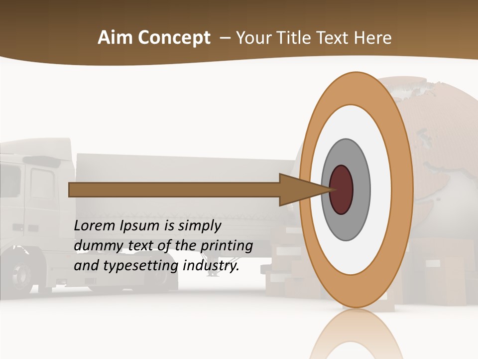 Pile Express Courier PowerPoint Template