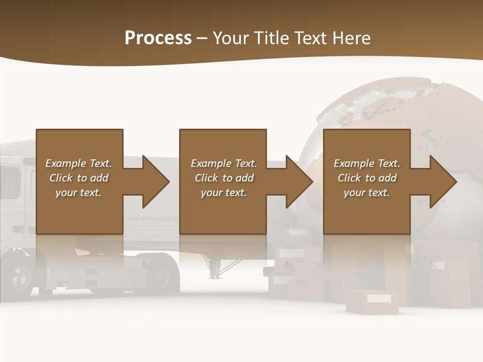 Pile Express Courier PowerPoint Template
