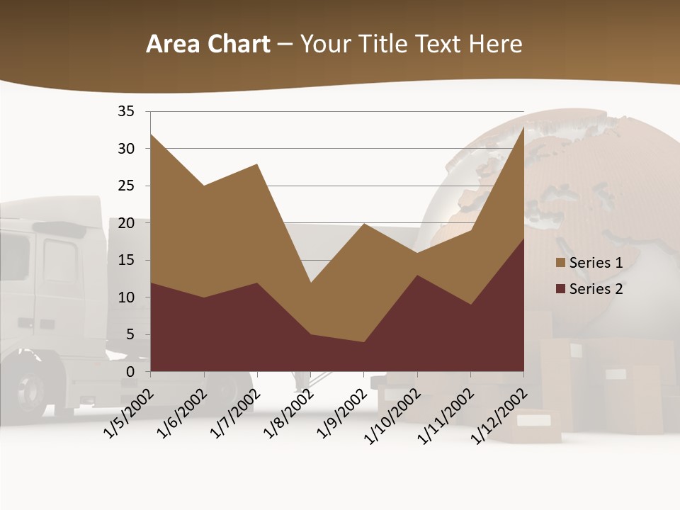 Pile Express Courier PowerPoint Template