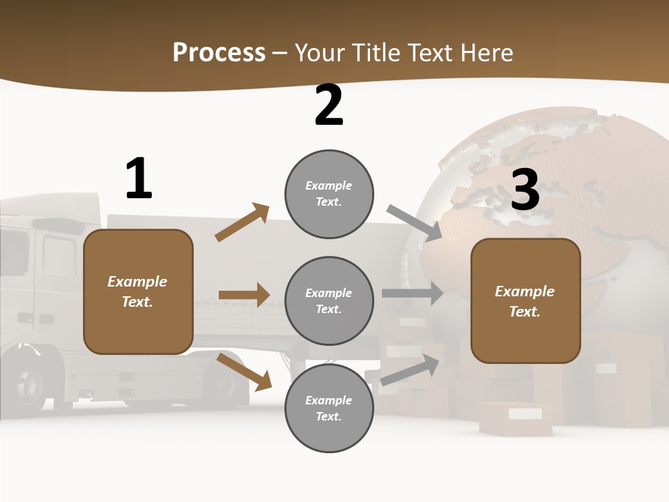 Pile Express Courier PowerPoint Template