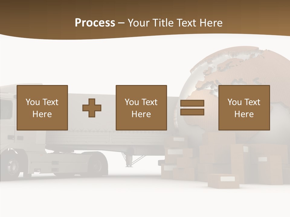 Pile Express Courier PowerPoint Template