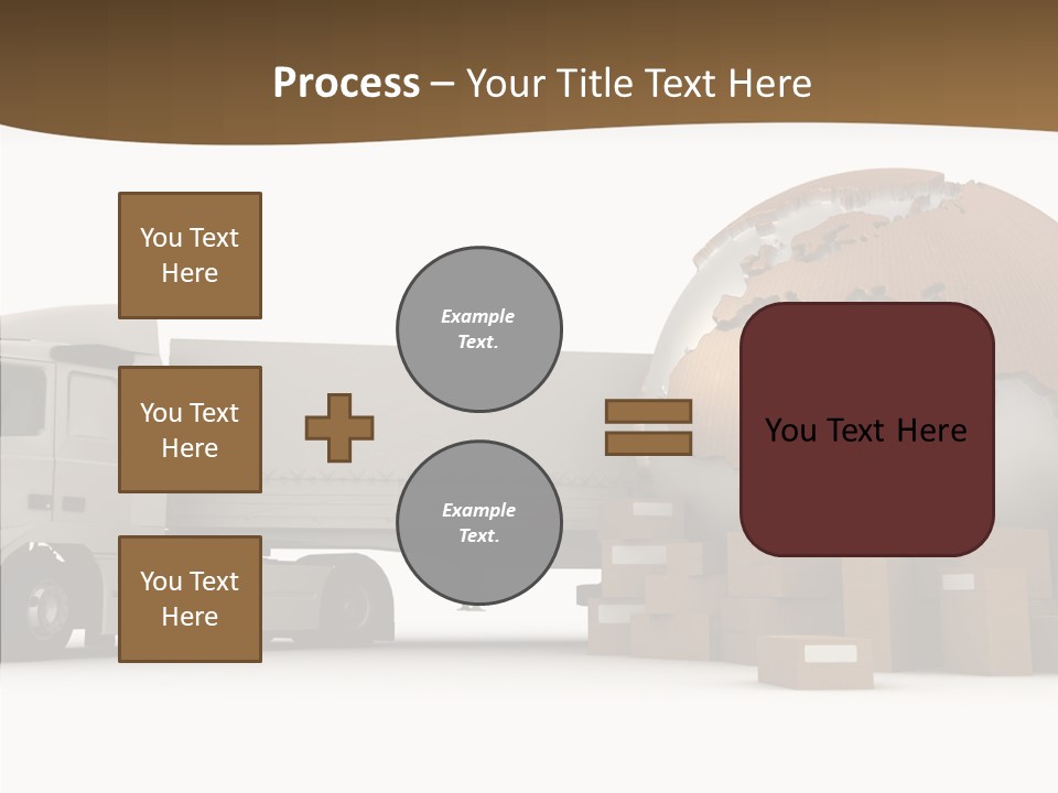 Pile Express Courier PowerPoint Template