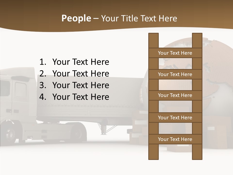 Pile Express Courier PowerPoint Template