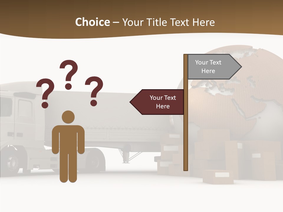 Pile Express Courier PowerPoint Template