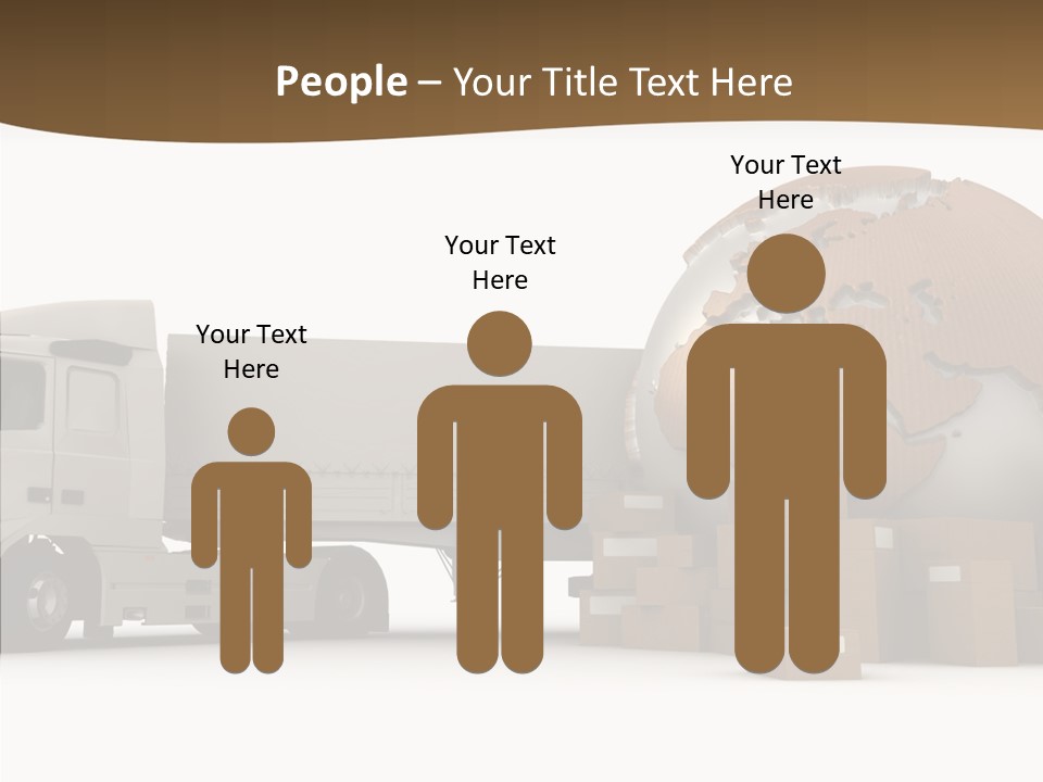 Pile Express Courier PowerPoint Template