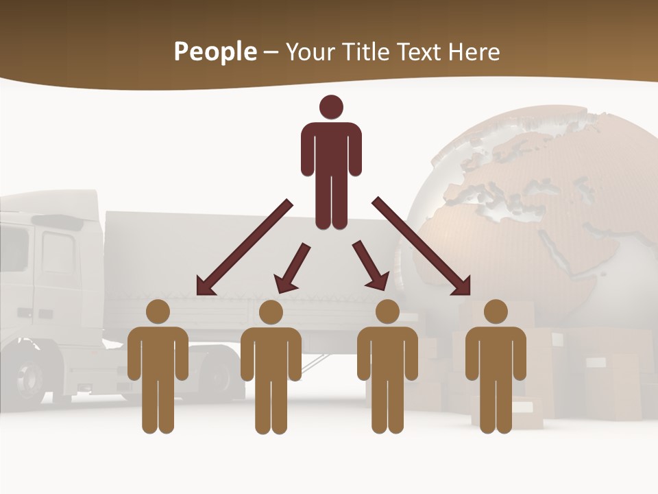 Pile Express Courier PowerPoint Template