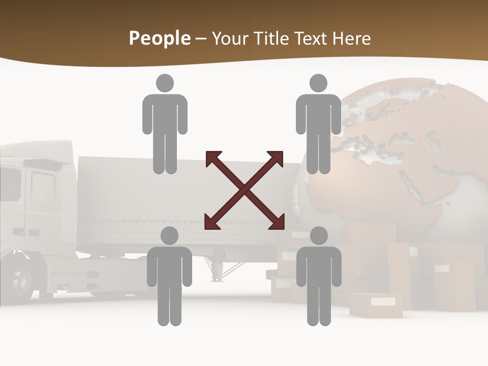 Pile Express Courier PowerPoint Template