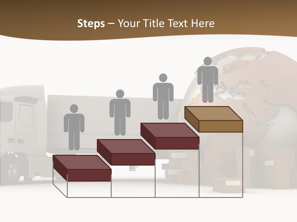 Pile Express Courier PowerPoint Template