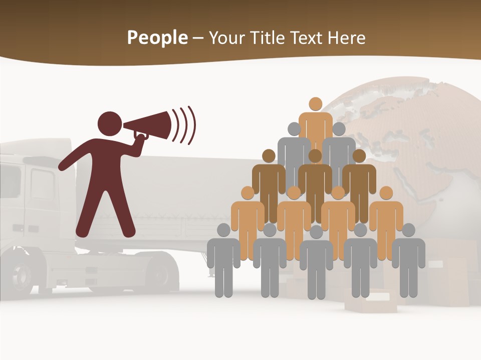 Pile Express Courier PowerPoint Template