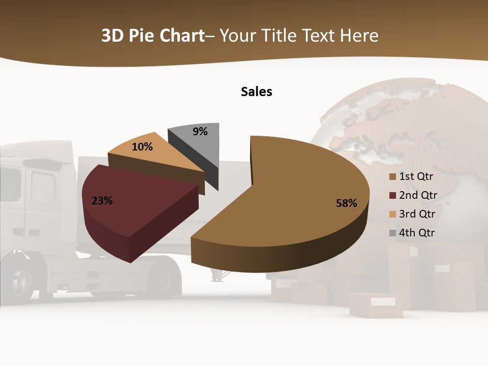Pile Express Courier PowerPoint Template