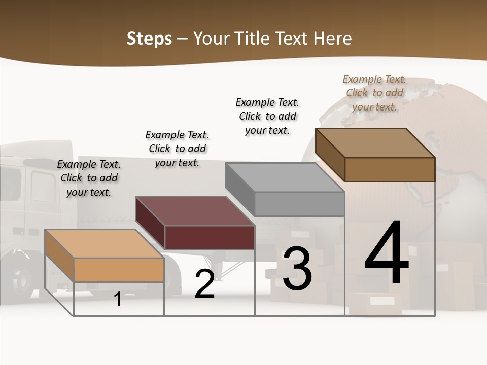Pile Express Courier PowerPoint Template