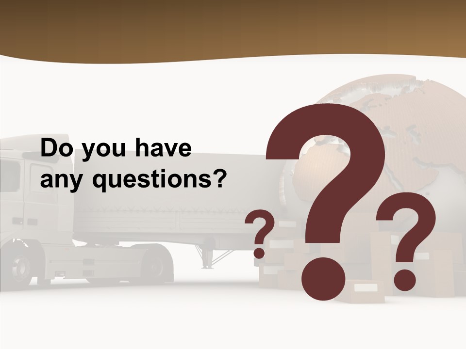 Pile Express Courier PowerPoint Template