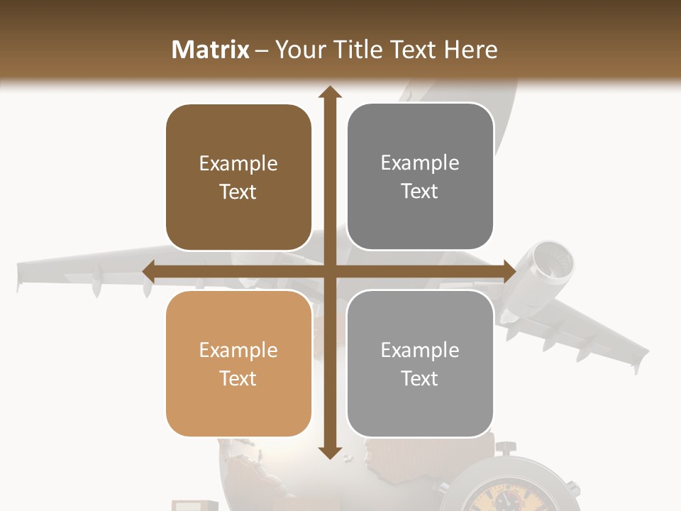 Isolated Cargo World Map PowerPoint Template