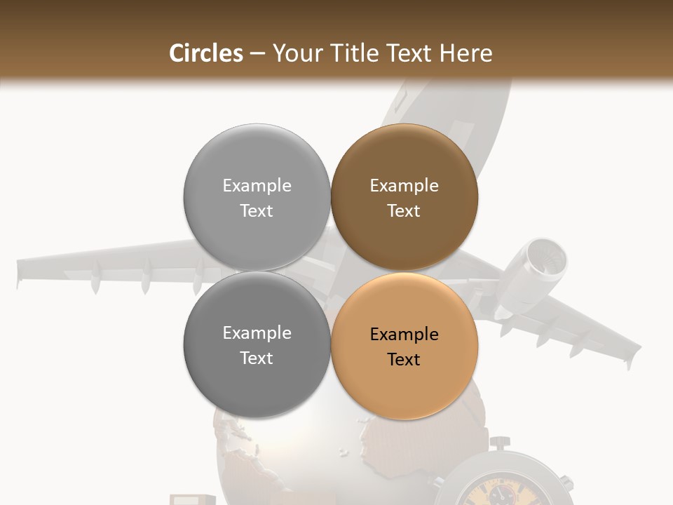 Isolated Cargo World Map PowerPoint Template