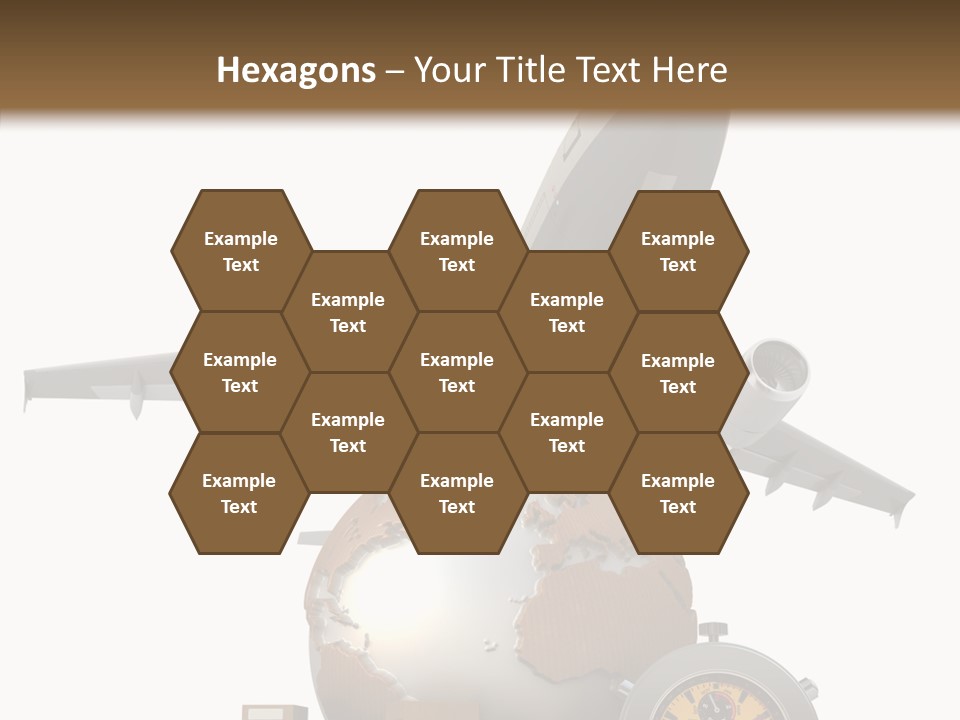 Isolated Cargo World Map PowerPoint Template