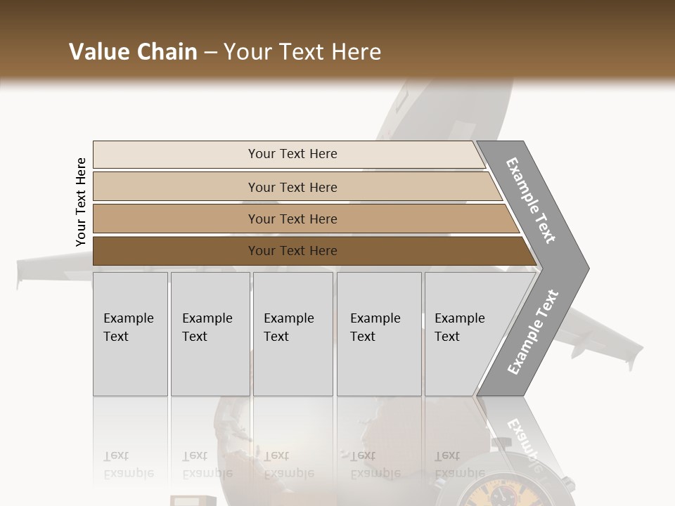 Isolated Cargo World Map PowerPoint Template